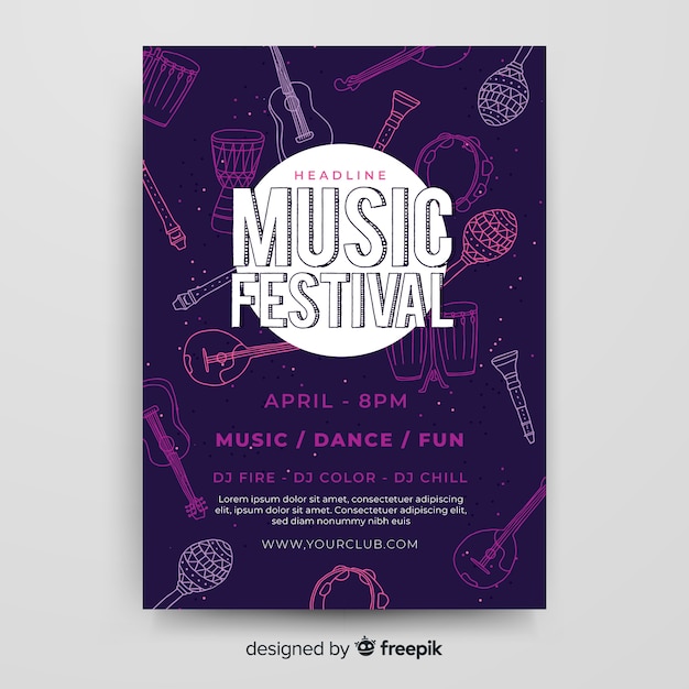 Music festival poster