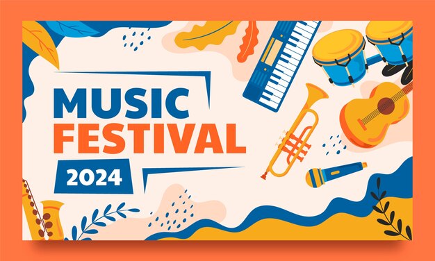 Music festival template design