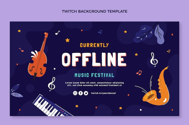 Music festival twitch background