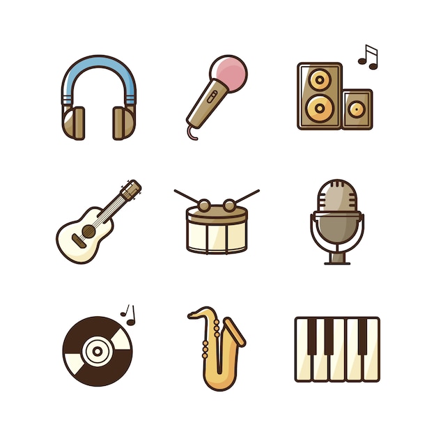 Music icon collection