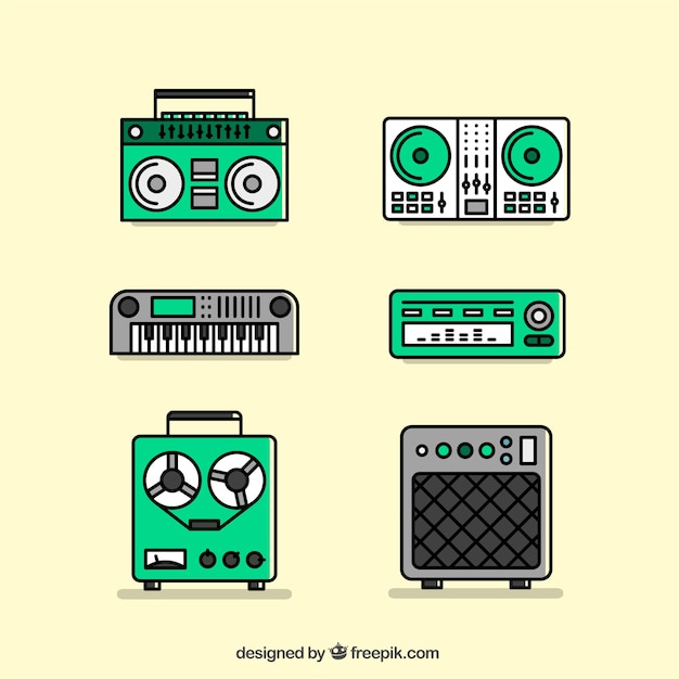 Free vector music icons
