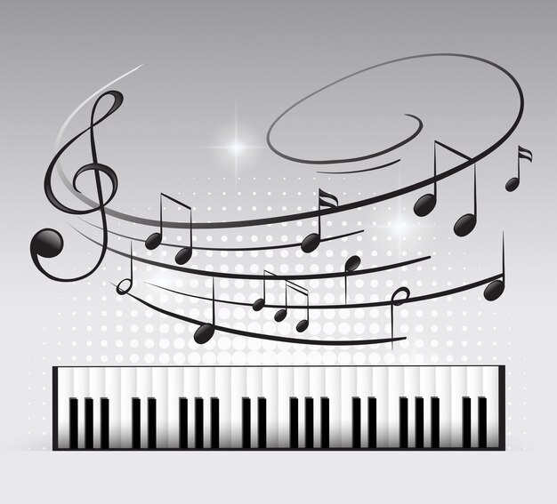 ピアノ鍵盤 画像 無料のベクター ストックフォト Psd