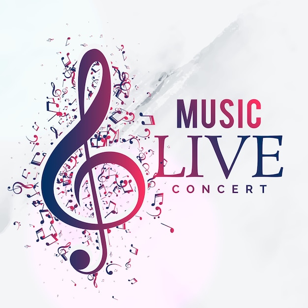 music live concert poster flyer template design