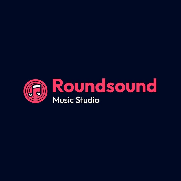 音楽のロゴのテンプレート