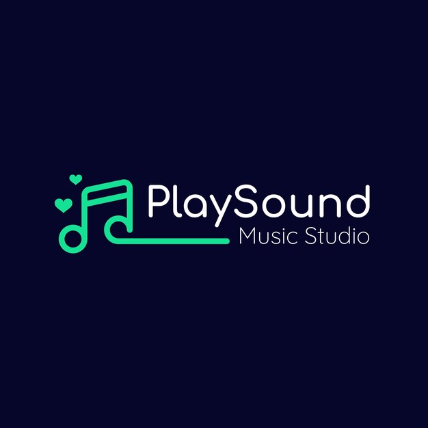 Music logo template