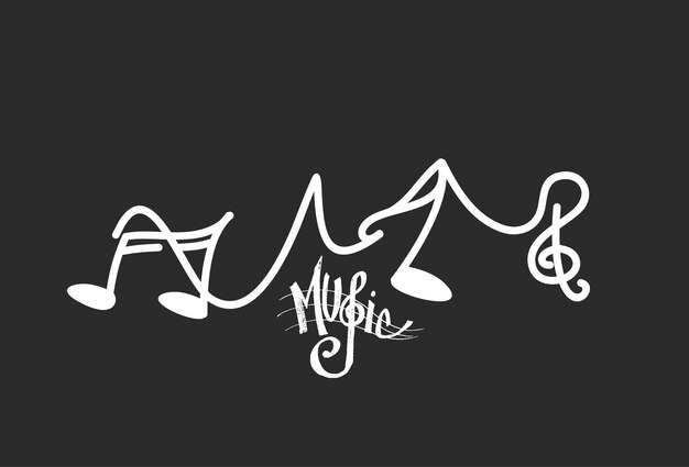 Music Logo Vector Template.