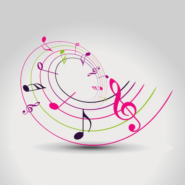 Music notes background