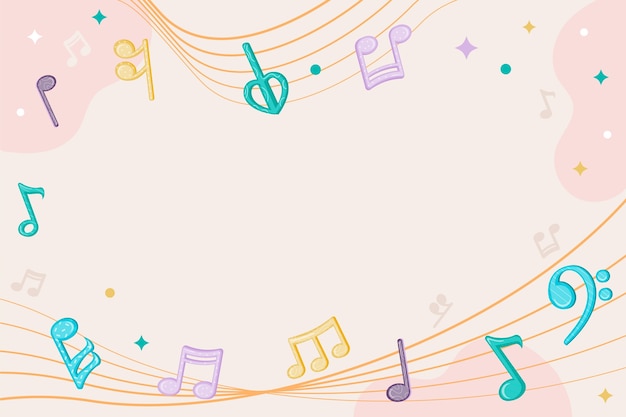 Music notes background