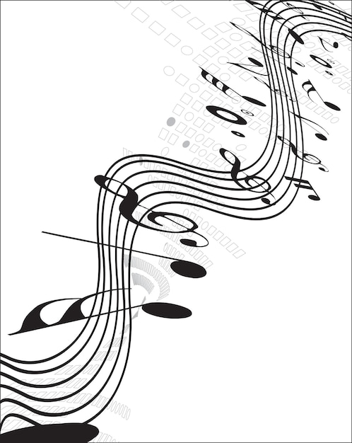 Music notes for design use vector illustrationxDxA