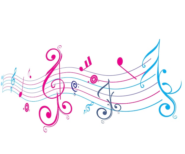 Music notes for design use of your project vector illustrationxAxA