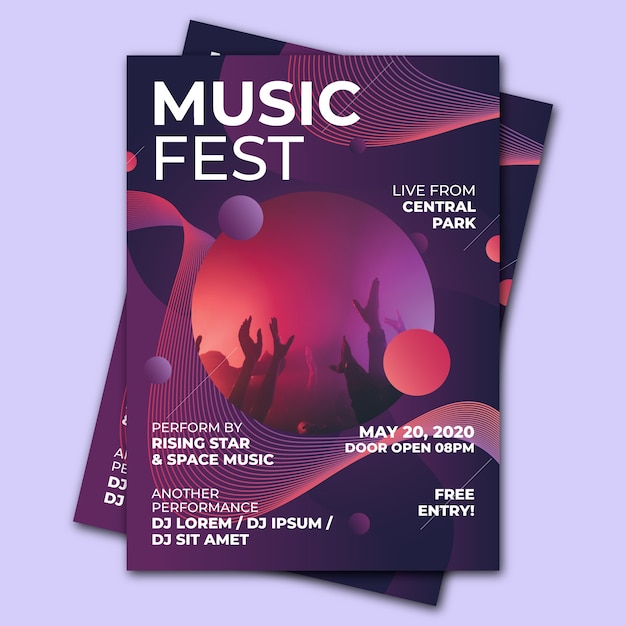 Music poster template