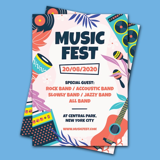 Music poster template