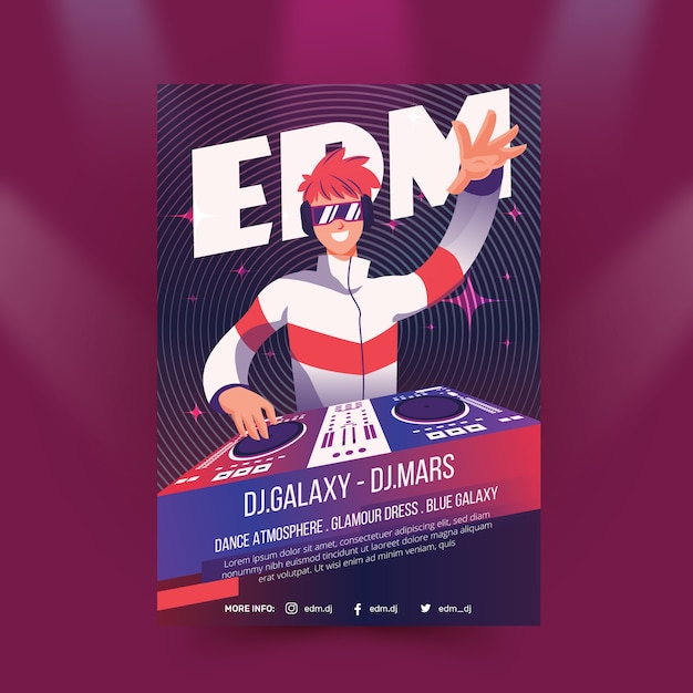 Music poster template