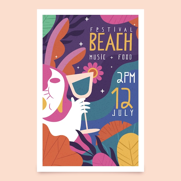 Music poster template