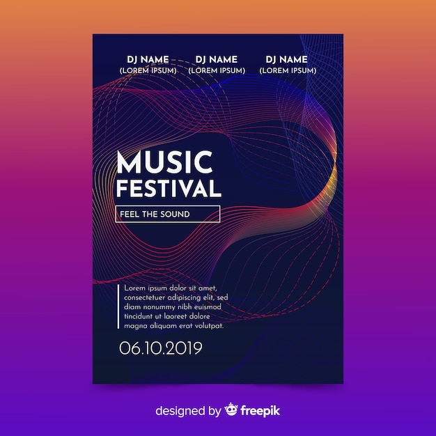 Music poster template