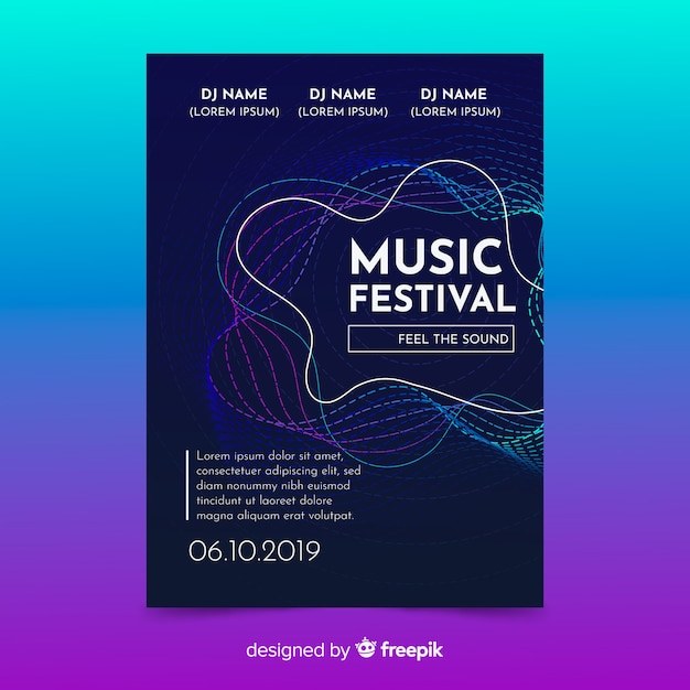 Music poster template