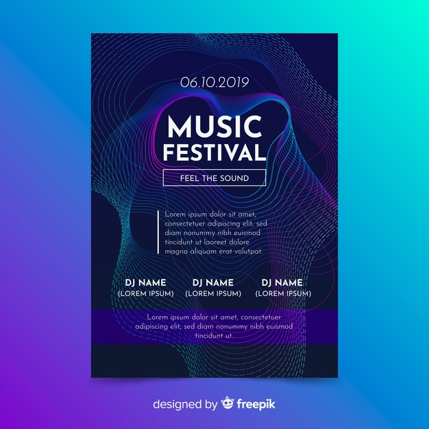 Music poster template