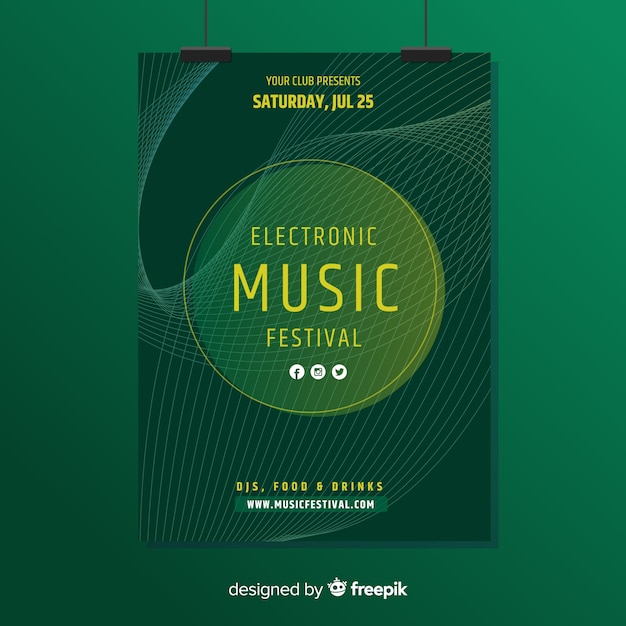 Music poster template