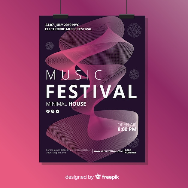 Music poster template