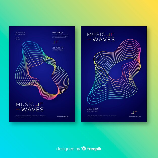 Music poster templates