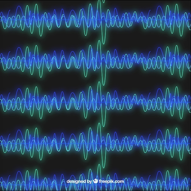 Vettore gratuito musica senza soluzione di continuità modello astratto sfondo