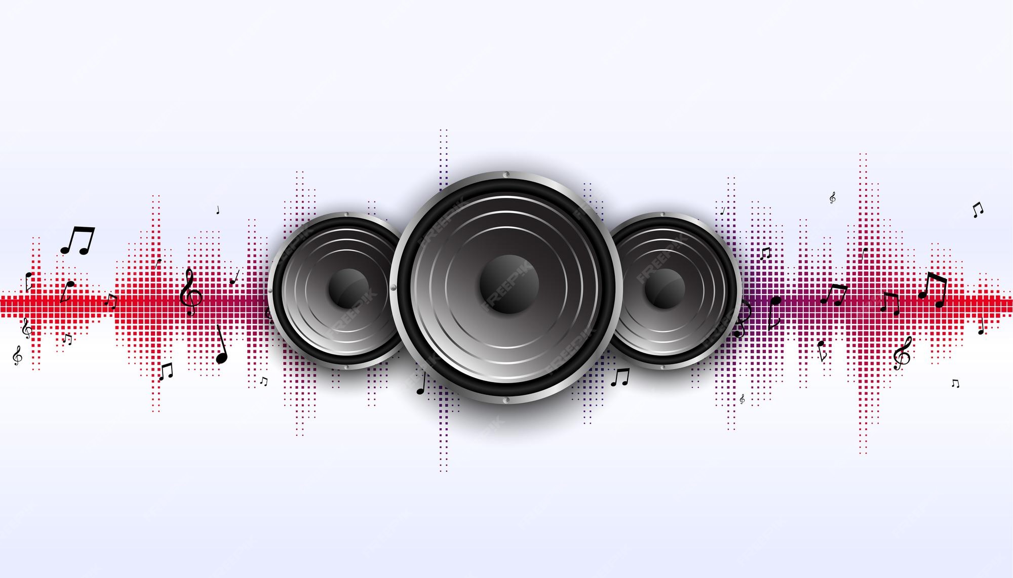 Sound background Vectors & Illustrations for Free Download | Freepik