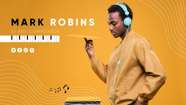 music youtube cover template