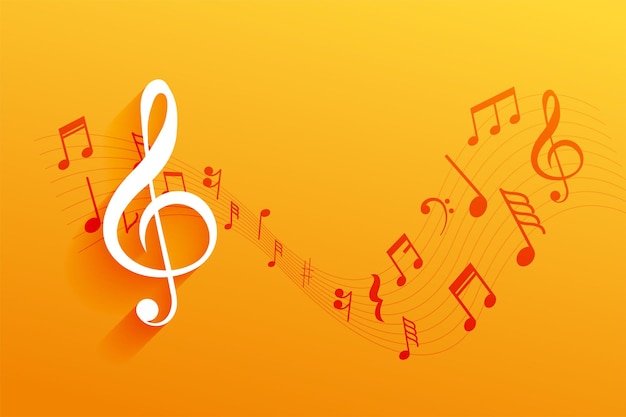 Free vector musical clef notation background for your next concert vector