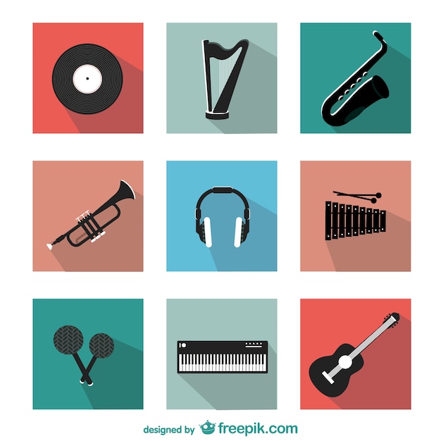 Free vector musical instruments vectors