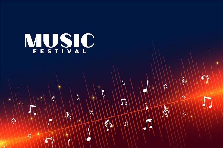 無料Vector パーティー フライヤーの光沢のあるオーディオ ビートの音符