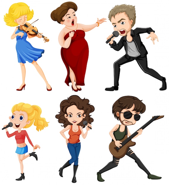 Free vector musicians