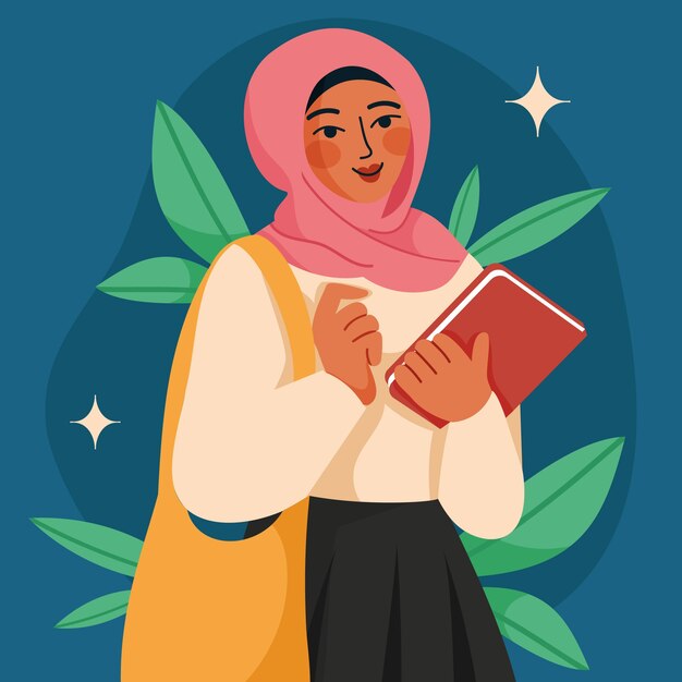 이슬람 소녀 교육 그림