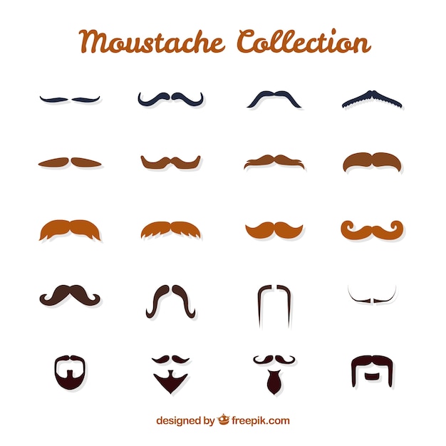 Mustache set for movember