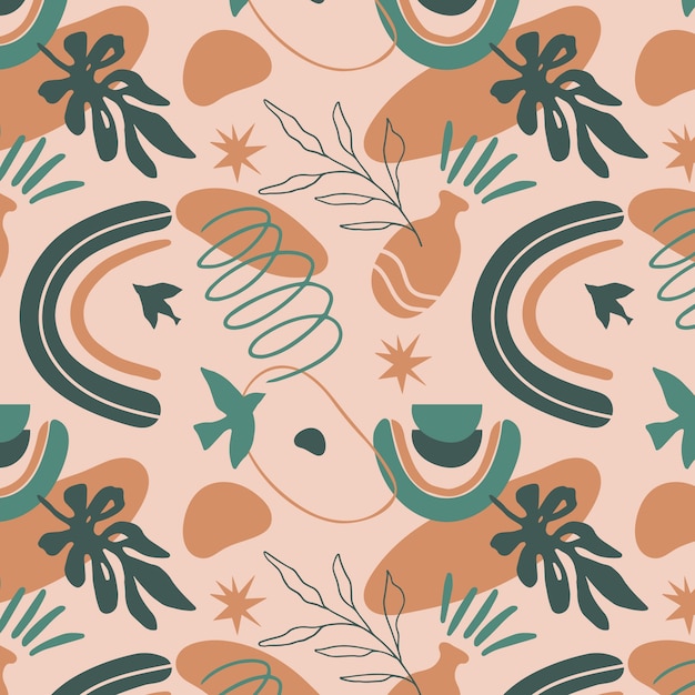 Free vector muted color palette pattern design