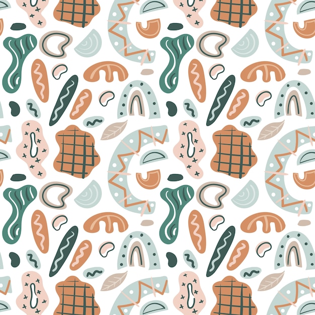 Muted color palette pattern design