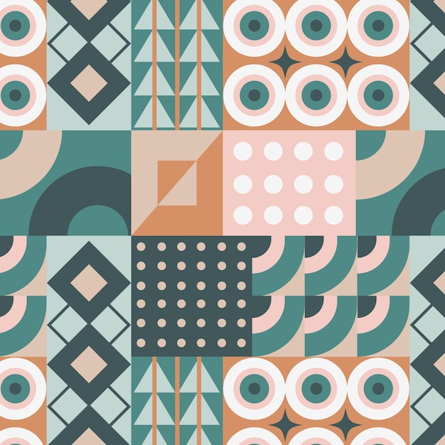 Muted color palette pattern design