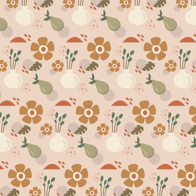 Free vector muted color palette pattern