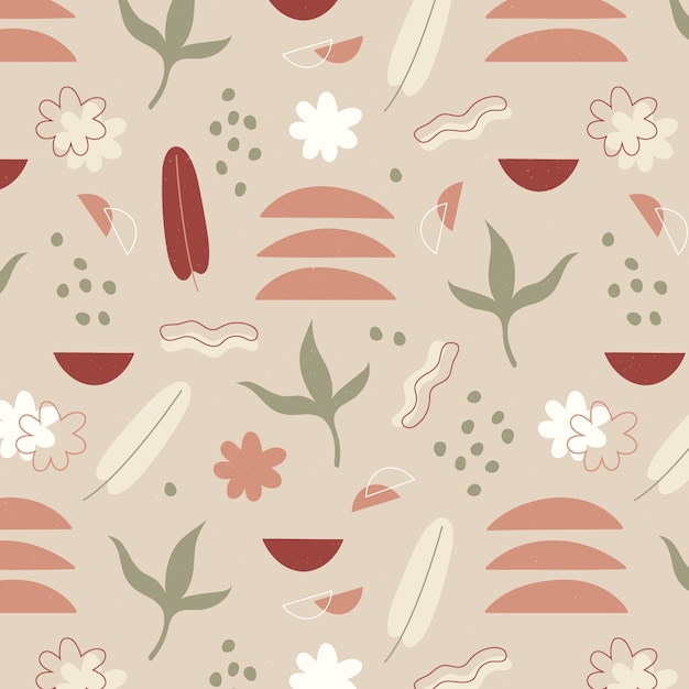 Free vector muted color palette pattern