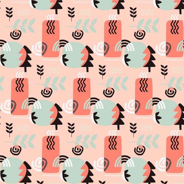 muted color palette pattern