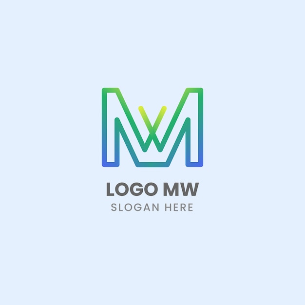 Mw 비즈니스 로고 디자인