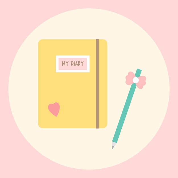 Free vector my diary