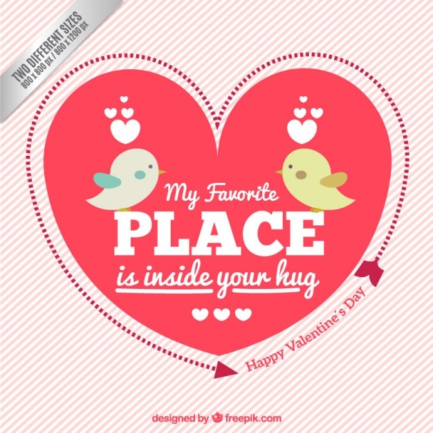 Free vector my favorite place is inside you hug, background