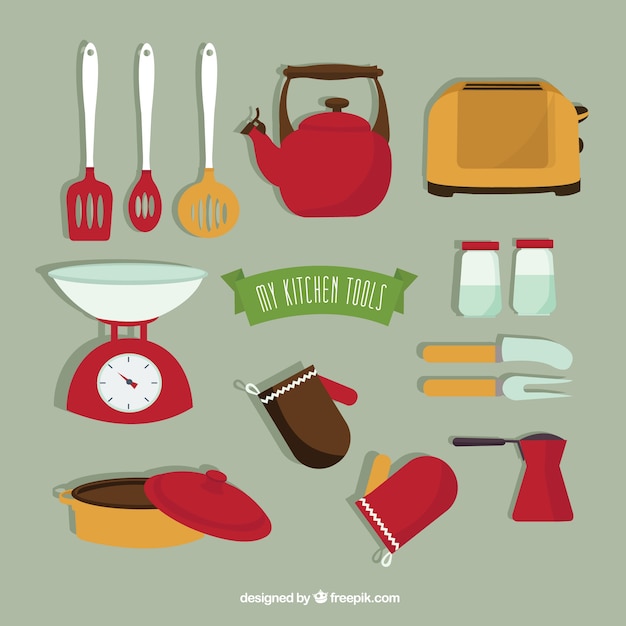 Free vector my kitchen tools