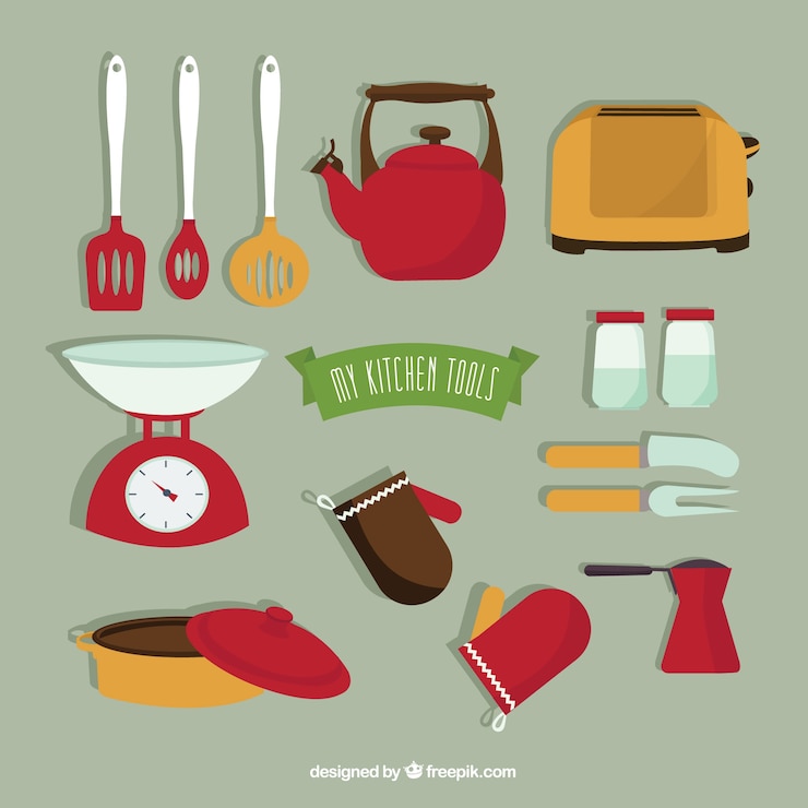 Free Vector my kitchen tools