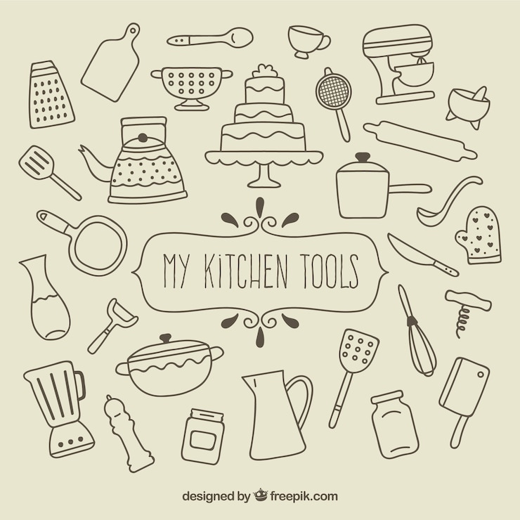 Free Vector my kitchen tools