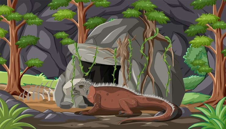 Free Vector mystical creature in enchanted forest