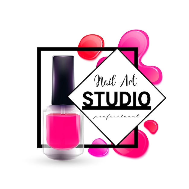 Download Free Nail Art Studio Logo Design Template Premium Vector Use our free logo maker to create a logo and build your brand. Put your logo on business cards, promotional products, or your website for brand visibility.