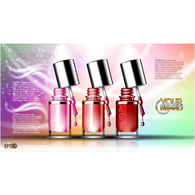 Nail polish background design