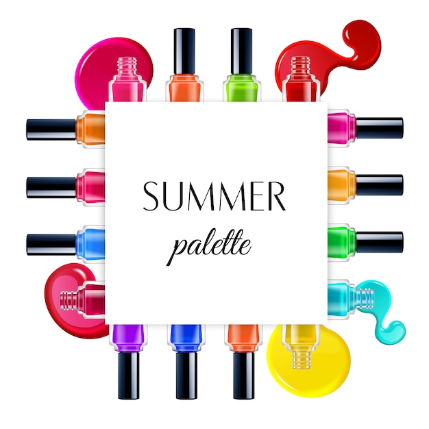 Nail polish frame