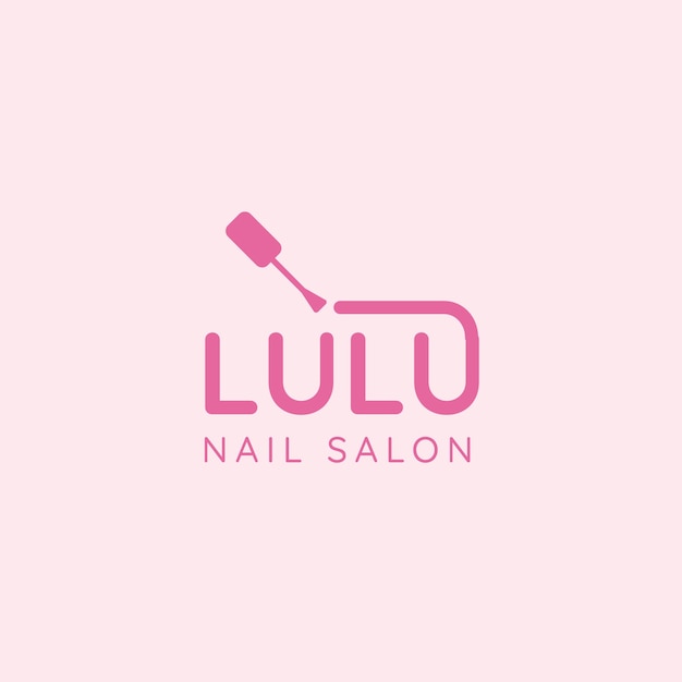 Free vector nail salon logo design